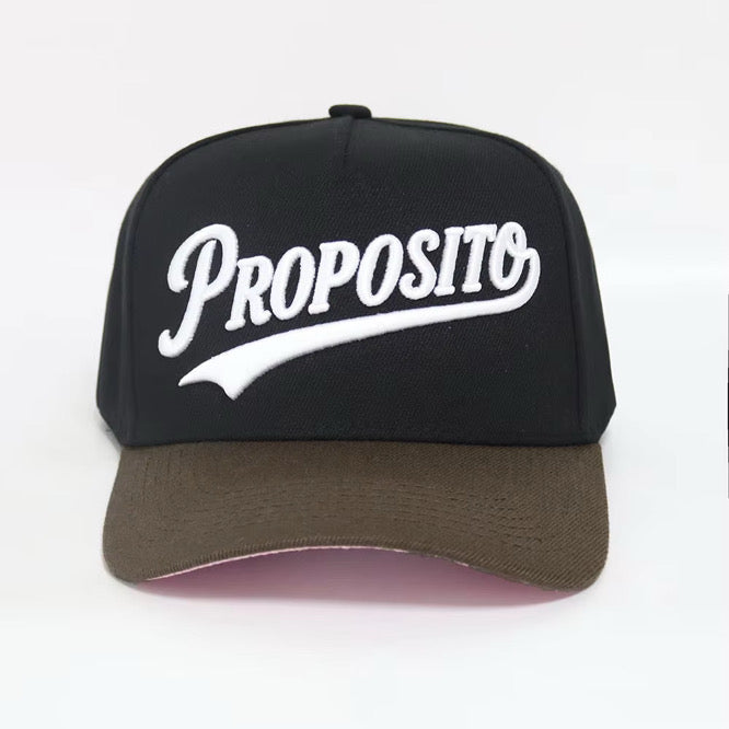 Proposito Snapback (Negro/Cafe)
